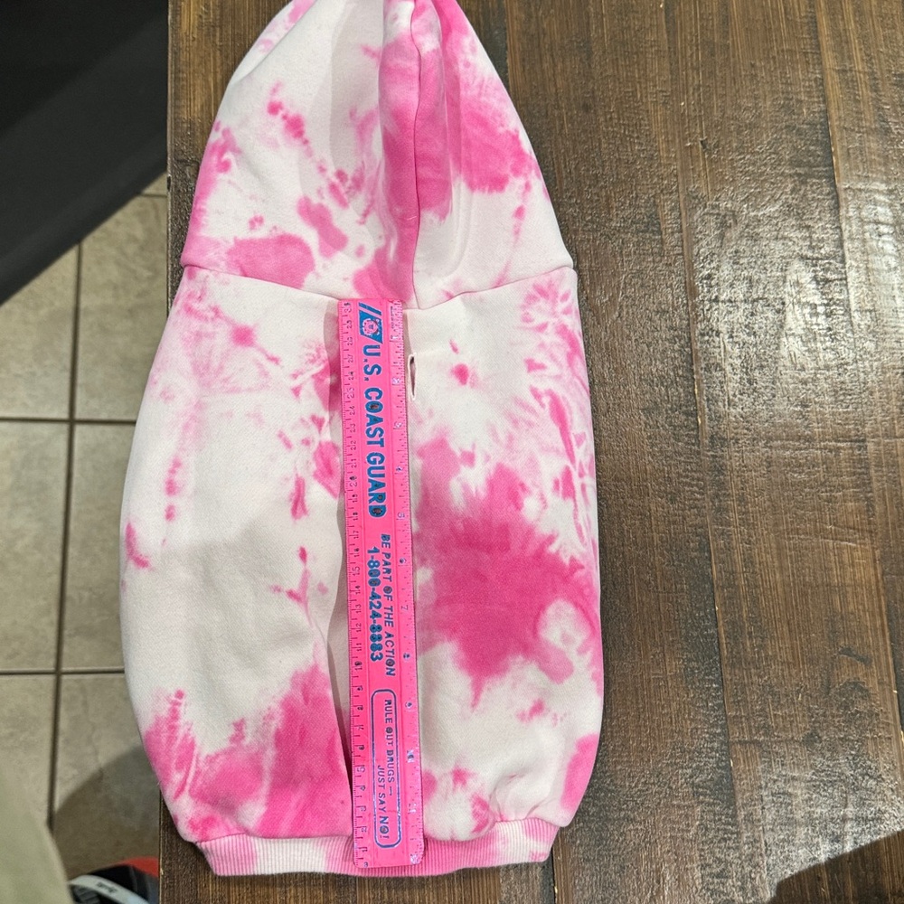 Comfort Pink Tie-Dye Dog Hoodie - Picture 5 of 5